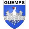 Guemps 62 ville sticker blason écusson autocollant adhésif