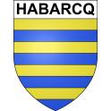 Habarcq Sticker wappen, gelsenkirchen, augsburg, klebender aufkleber