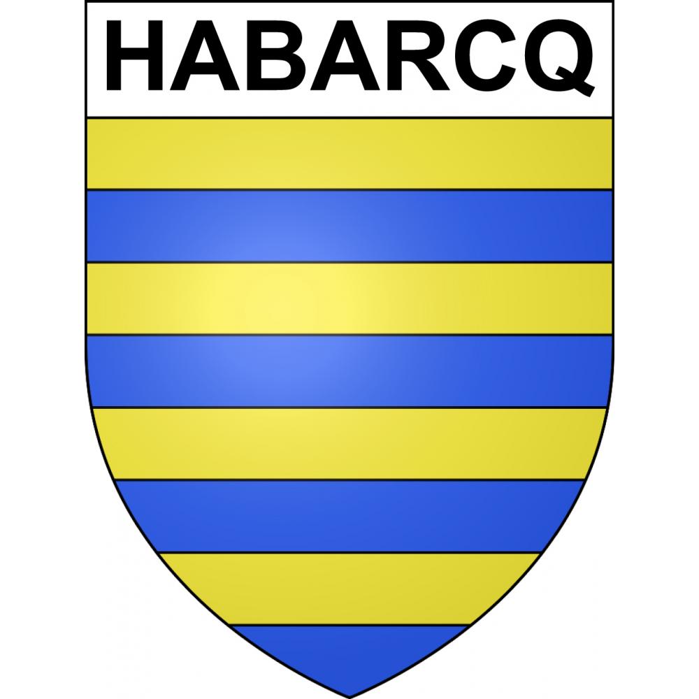 Habarcq 62 ville sticker blason écusson autocollant adhésif