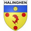 Halinghen Sticker wappen, gelsenkirchen, augsburg, klebender aufkleber