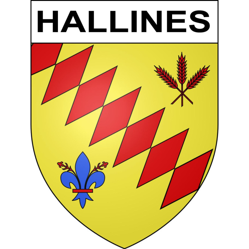 Stickers coat of arms Hallines adhesive sticker