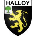 Halloy Sticker wappen, gelsenkirchen, augsburg, klebender aufkleber