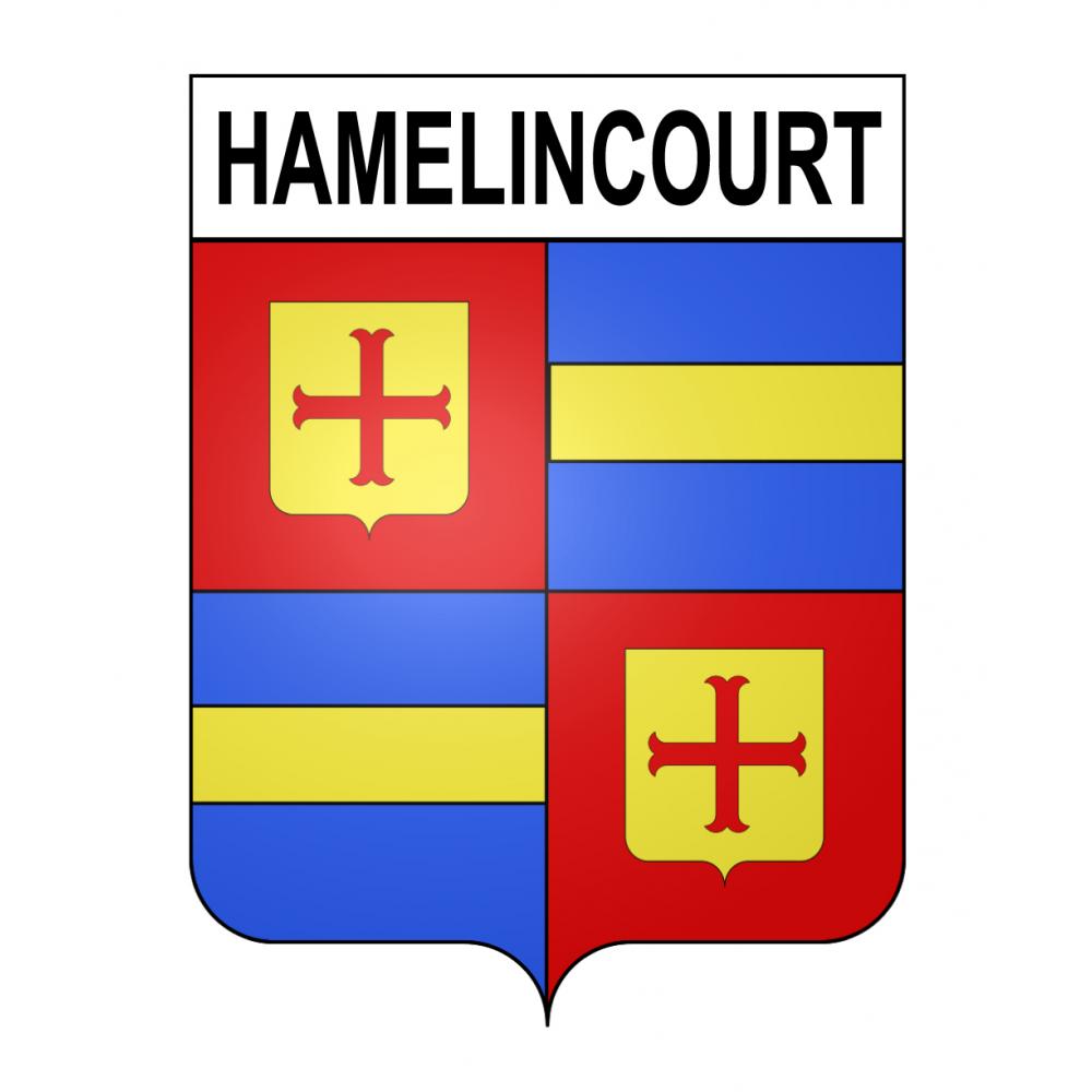 Hamelincourt Sticker wappen, gelsenkirchen, augsburg, klebender aufkleber