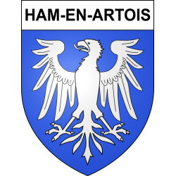 Ham-en-Artois Sticker wappen, gelsenkirchen, augsburg, klebender aufkleber