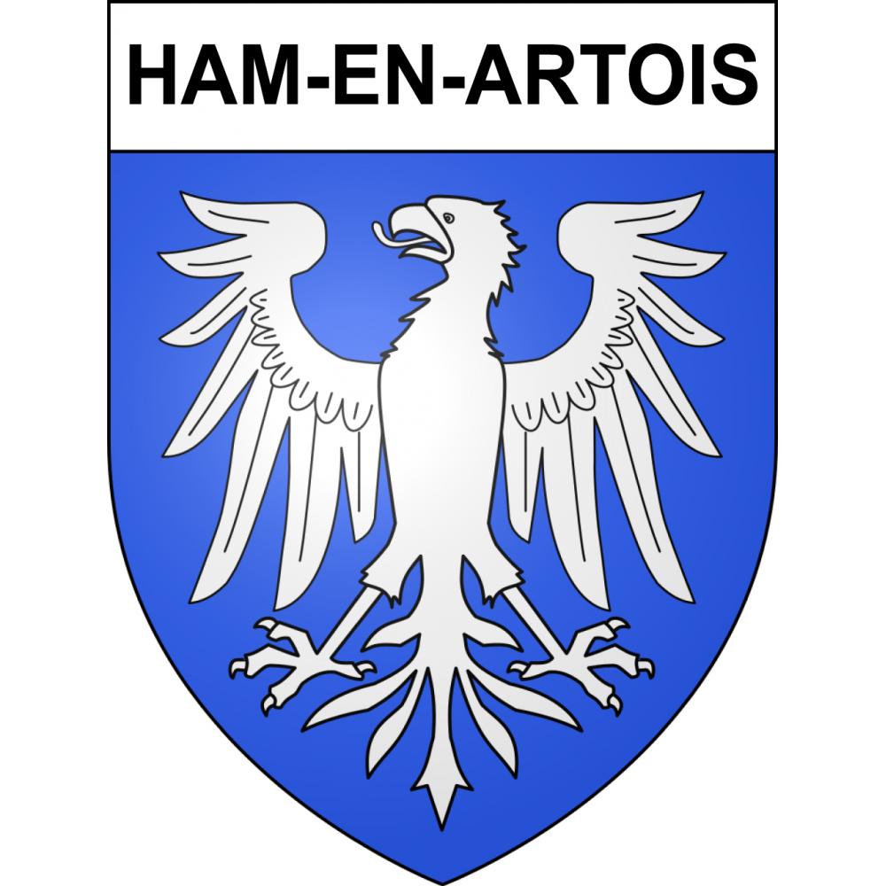Ham-en-Artois Sticker wappen, gelsenkirchen, augsburg, klebender aufkleber