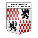 Hames-Boucres Sticker wappen, gelsenkirchen, augsburg, klebender aufkleber