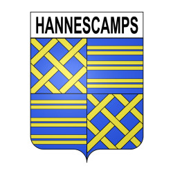 Hannescamps Sticker wappen, gelsenkirchen, augsburg, klebender aufkleber