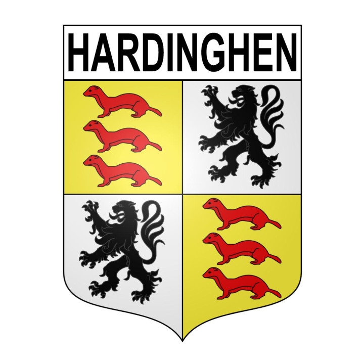 Hardinghen 62 ville sticker blason écusson autocollant adhésif