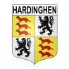 Stickers coat of arms Hardinghen adhesive sticker