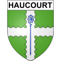 Haucourt 62 ville sticker blason écusson autocollant adhésif