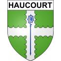 Haucourt Sticker wappen, gelsenkirchen, augsburg, klebender aufkleber