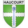Haucourt 62 ville sticker blason écusson autocollant adhésif