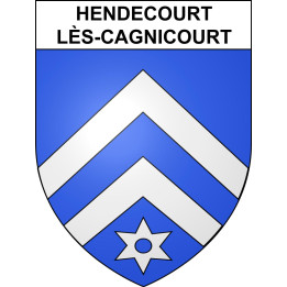 Hendecourt-lès-Cagnicourt 62 ville sticker blason écusson autocollant adhésif