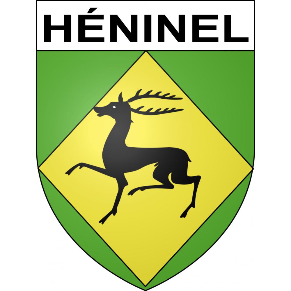 Héninel Sticker wappen, gelsenkirchen, augsburg, klebender aufkleber