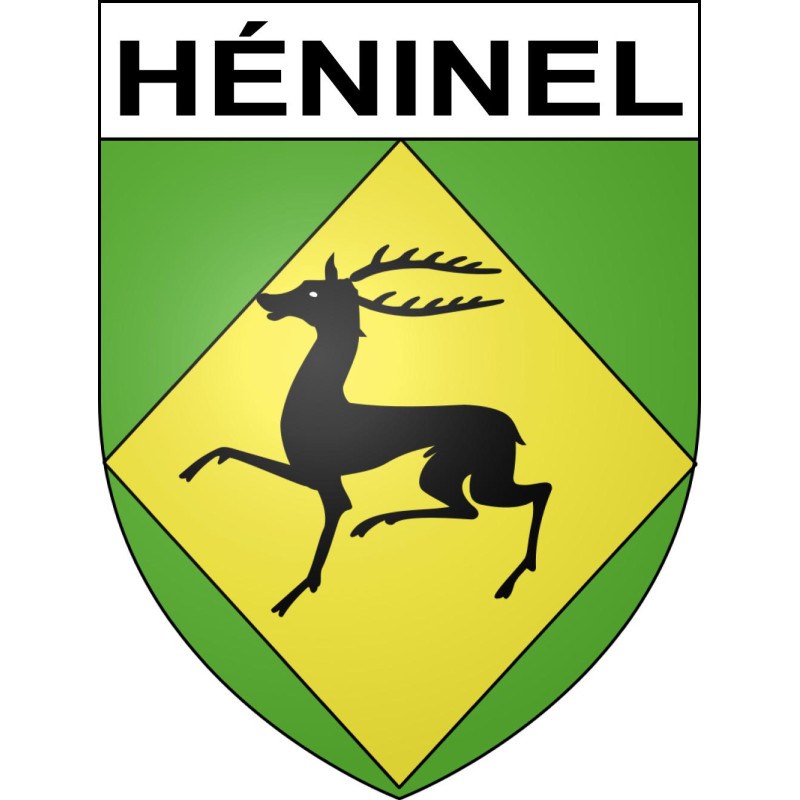 Pegatinas escudo de armas de Héninel adhesivo de la etiqueta engomada