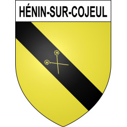 Hénin-sur-Cojeul Sticker wappen, gelsenkirchen, augsburg, klebender aufkleber