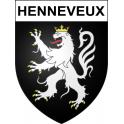 Henneveux Sticker wappen, gelsenkirchen, augsburg, klebender aufkleber