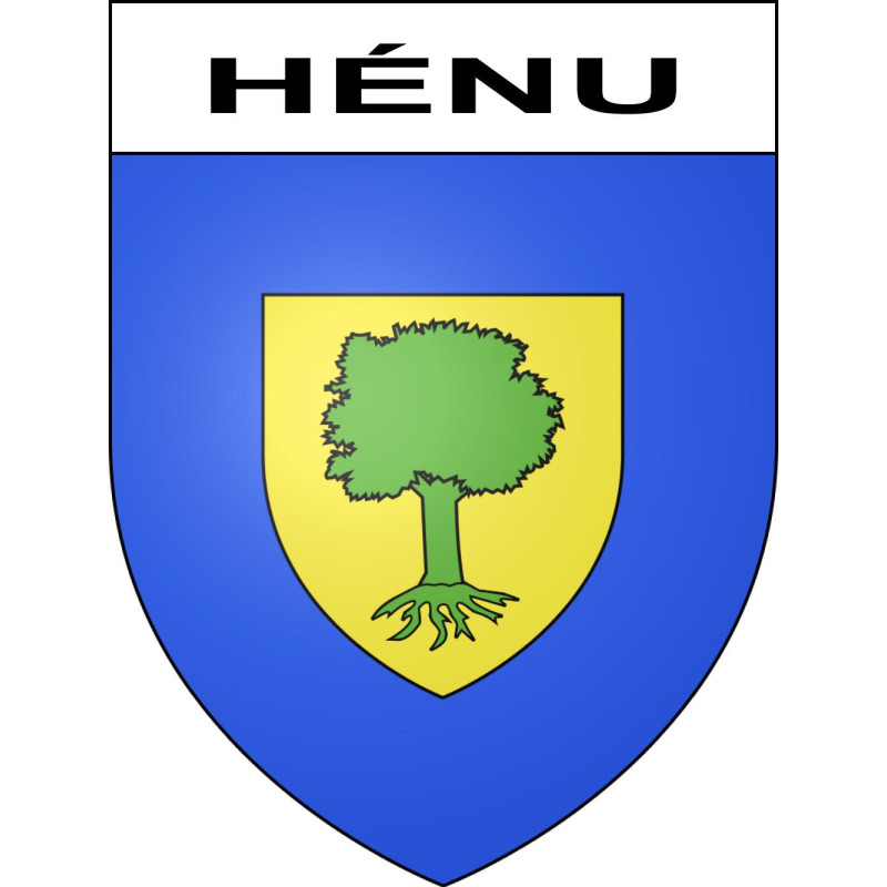 Hénu 62 ville sticker blason écusson autocollant adhésif