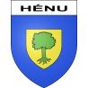Hénu Sticker wappen, gelsenkirchen, augsburg, klebender aufkleber