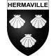 Hermaville Sticker wappen, gelsenkirchen, augsburg, klebender aufkleber