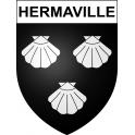 Hermaville Sticker wappen, gelsenkirchen, augsburg, klebender aufkleber