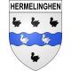 Stickers coat of arms Hermelinghen adhesive sticker