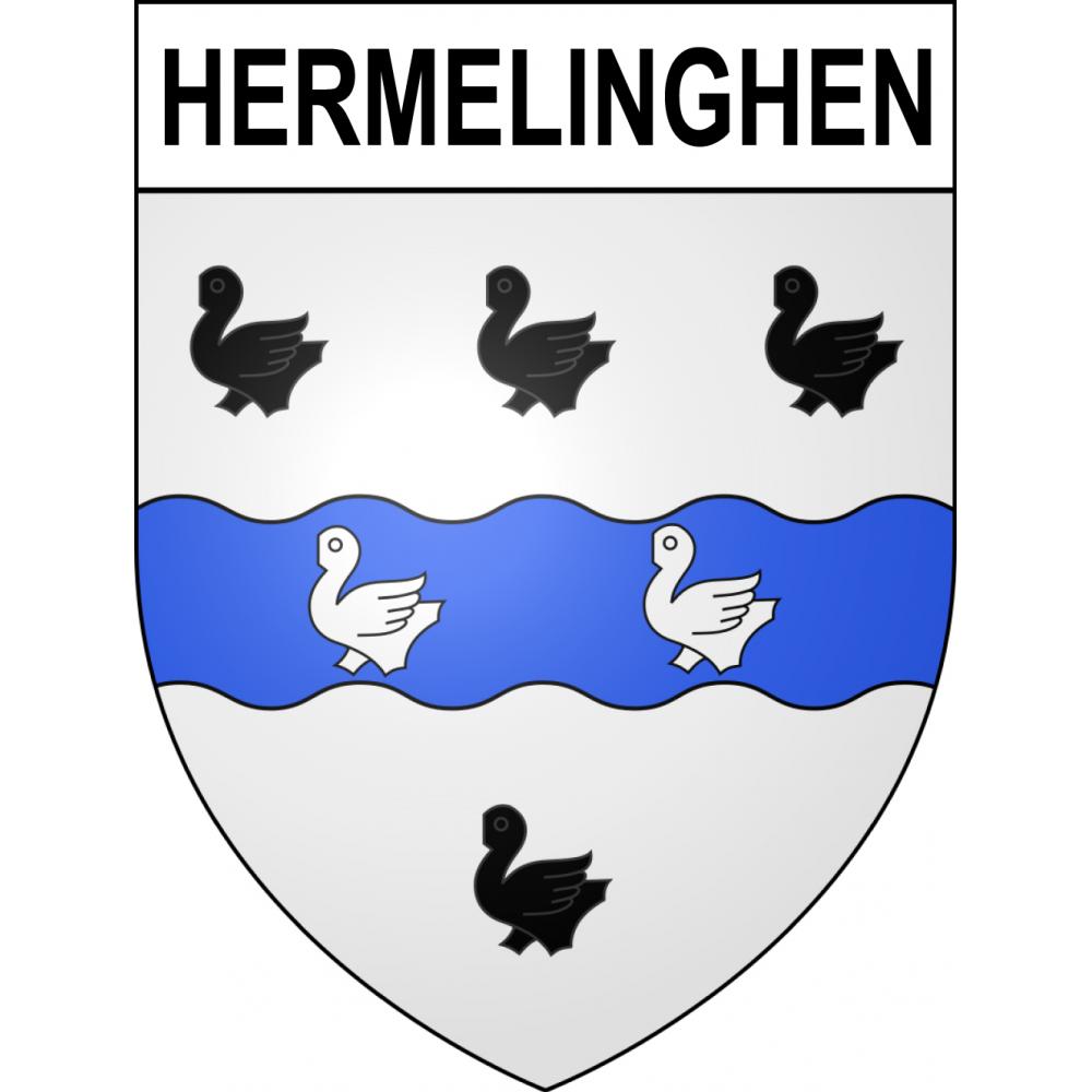 Stickers coat of arms Hermelinghen adhesive sticker