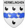 Hermelinghen Sticker wappen, gelsenkirchen, augsburg, klebender aufkleber