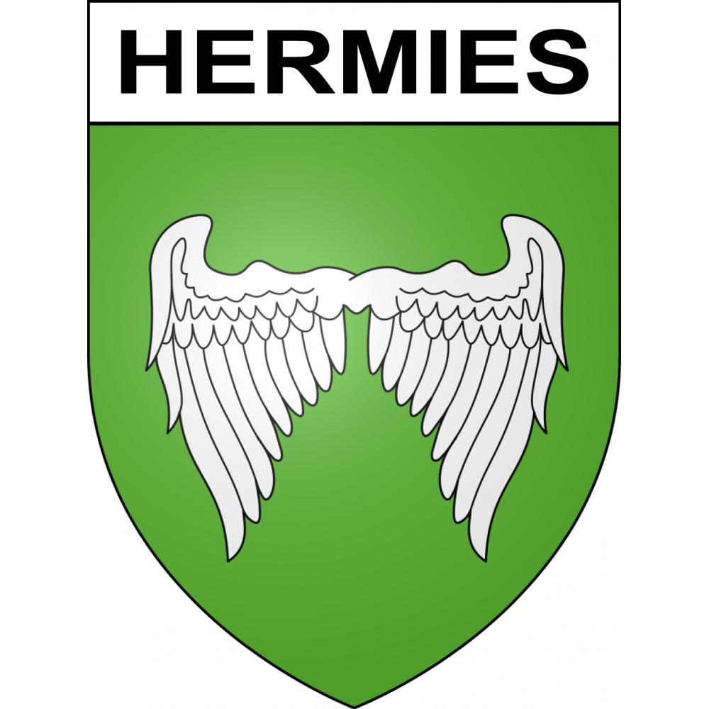 Hermies Sticker wappen, gelsenkirchen, augsburg, klebender aufkleber