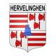 Pegatinas escudo de armas de Hervelinghen adhesivo de la etiqueta engomada
