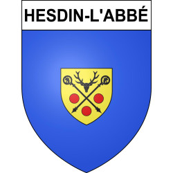 Hesdin-l'Abbé Sticker wappen, gelsenkirchen, augsburg, klebender aufkleber