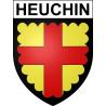 Heuchin 62 ville sticker blason écusson autocollant adhésif