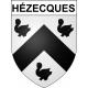 Pegatinas escudo de armas de Hézecques adhesivo de la etiqueta engomada