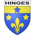 Hinges Sticker wappen, gelsenkirchen, augsburg, klebender aufkleber