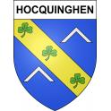 Hocquinghen 62 ville sticker blason écusson autocollant adhésif