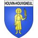 Pegatinas escudo de armas de Houvin-Houvigneul adhesivo de la etiqueta engomada