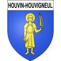 Houvin-Houvigneul Sticker wappen, gelsenkirchen, augsburg, klebender aufkleber