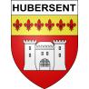 Hubersent Sticker wappen, gelsenkirchen, augsburg, klebender aufkleber
