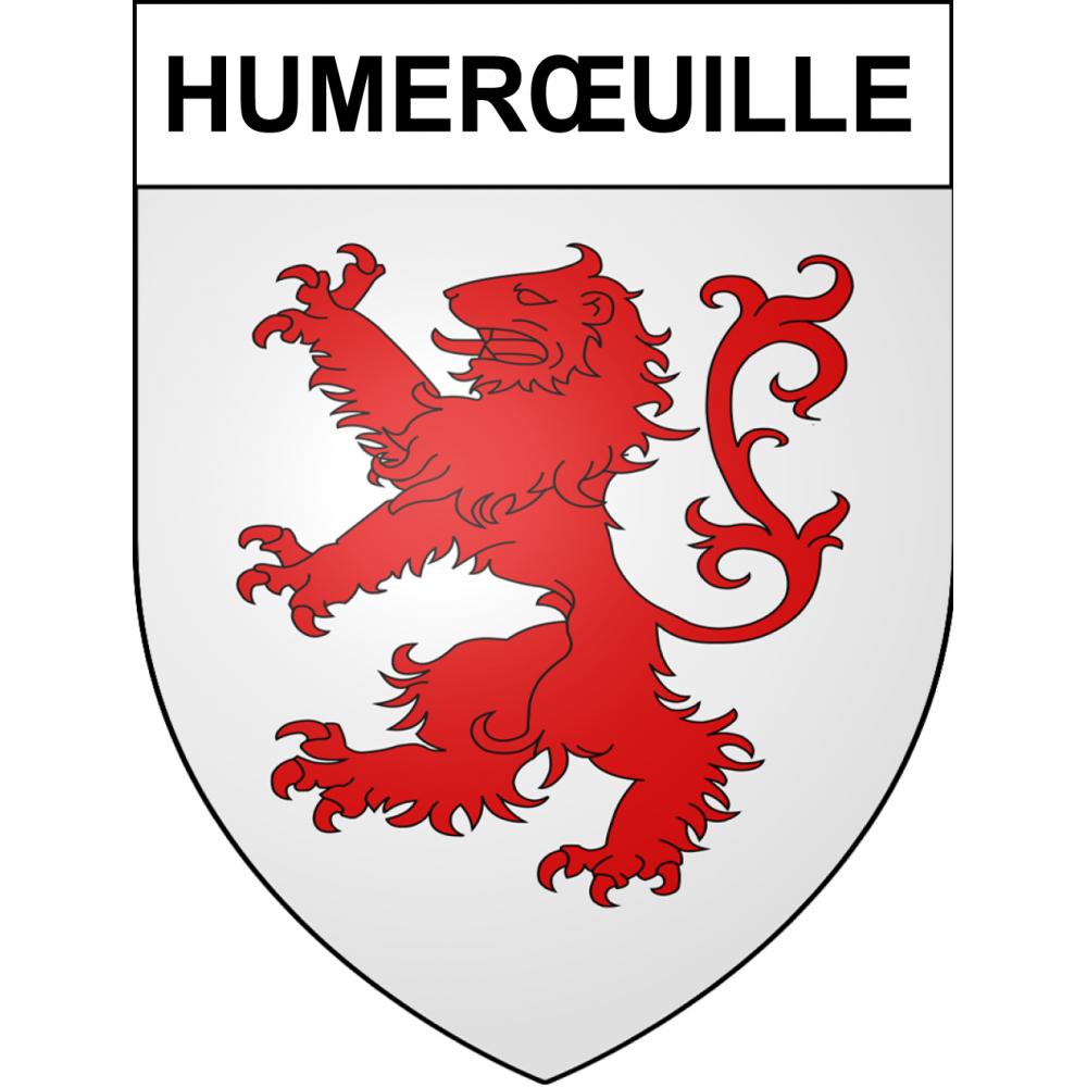 Humerœuille 62 ville sticker blason écusson autocollant adhésif