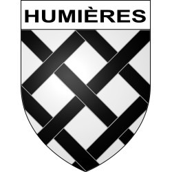 Humières Sticker wappen, gelsenkirchen, augsburg, klebender aufkleber