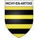 Inchy-en-Artois 62 ville sticker blason écusson autocollant adhésif