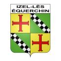 Izel-lès-équerchin Sticker wappen, gelsenkirchen, augsburg, klebender aufkleber