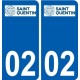 02  Saint-Quentin logo ville autocollant plaque sticker