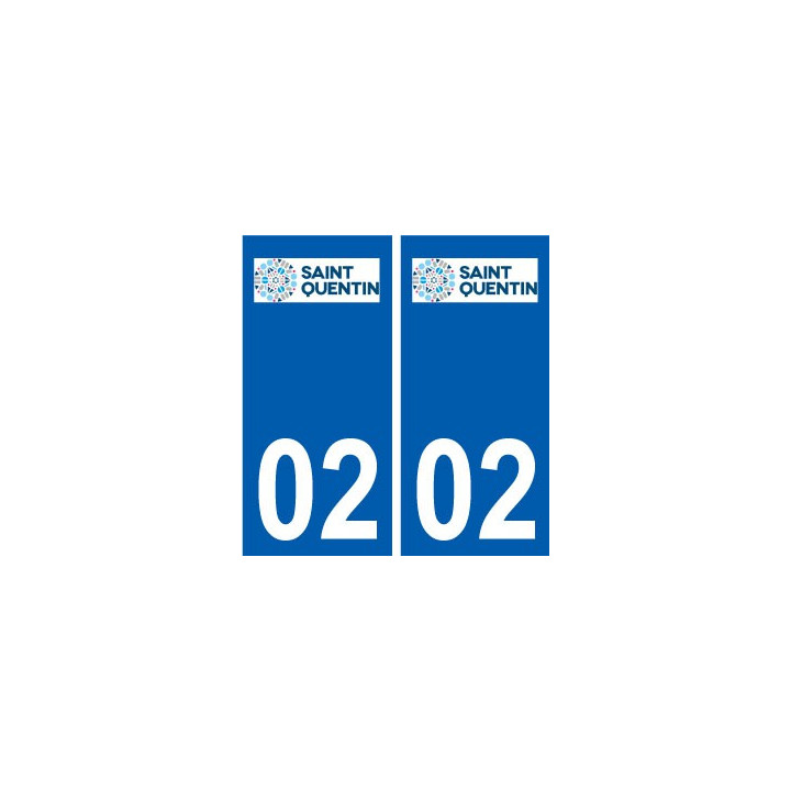 02  Saint-Quentin logo ville autocollant plaque sticker