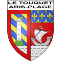 Le Touquet-Paris-Plage 62 ville sticker blason écusson autocollant adhésif