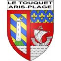Le Touquet-Paris-Plage Sticker wappen, gelsenkirchen, augsburg, klebender aufkleber
