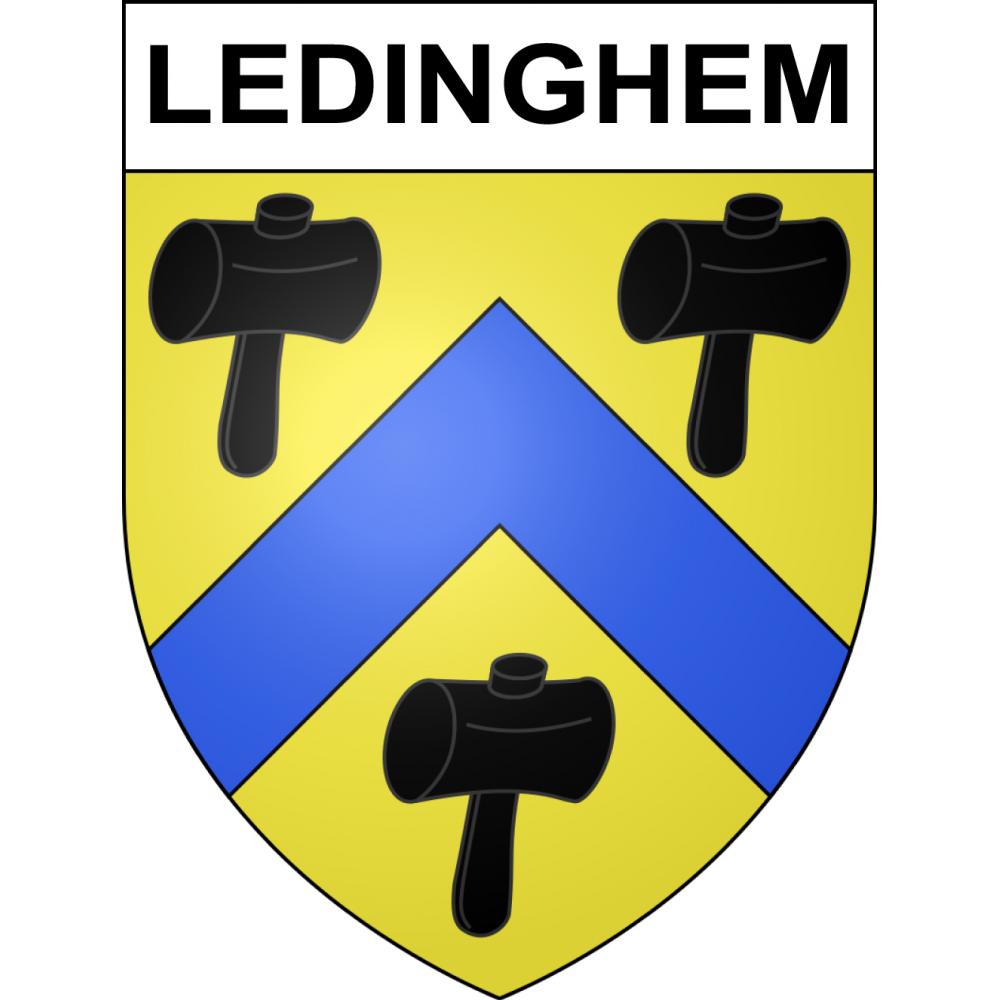Adesivi stemma Ledinghem adesivo