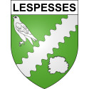 Lespesses 62 ville sticker blason écusson autocollant adhésif