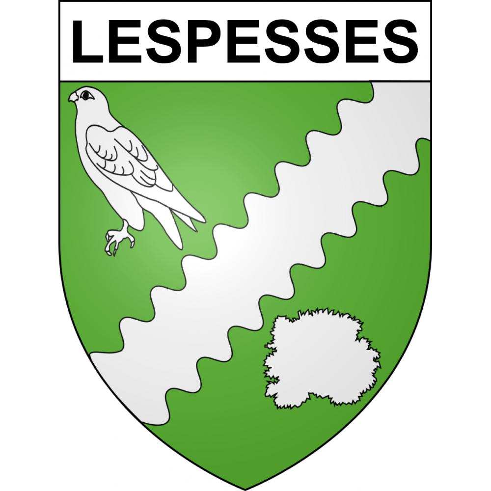 Lespesses 62 ville sticker blason écusson autocollant adhésif
