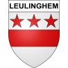 Leulinghem 62 ville sticker blason écusson autocollant adhésif